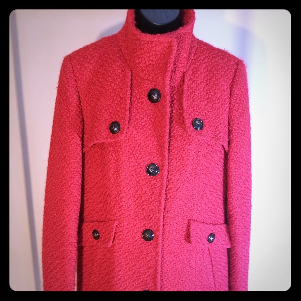 Bright Red Winter Coat
